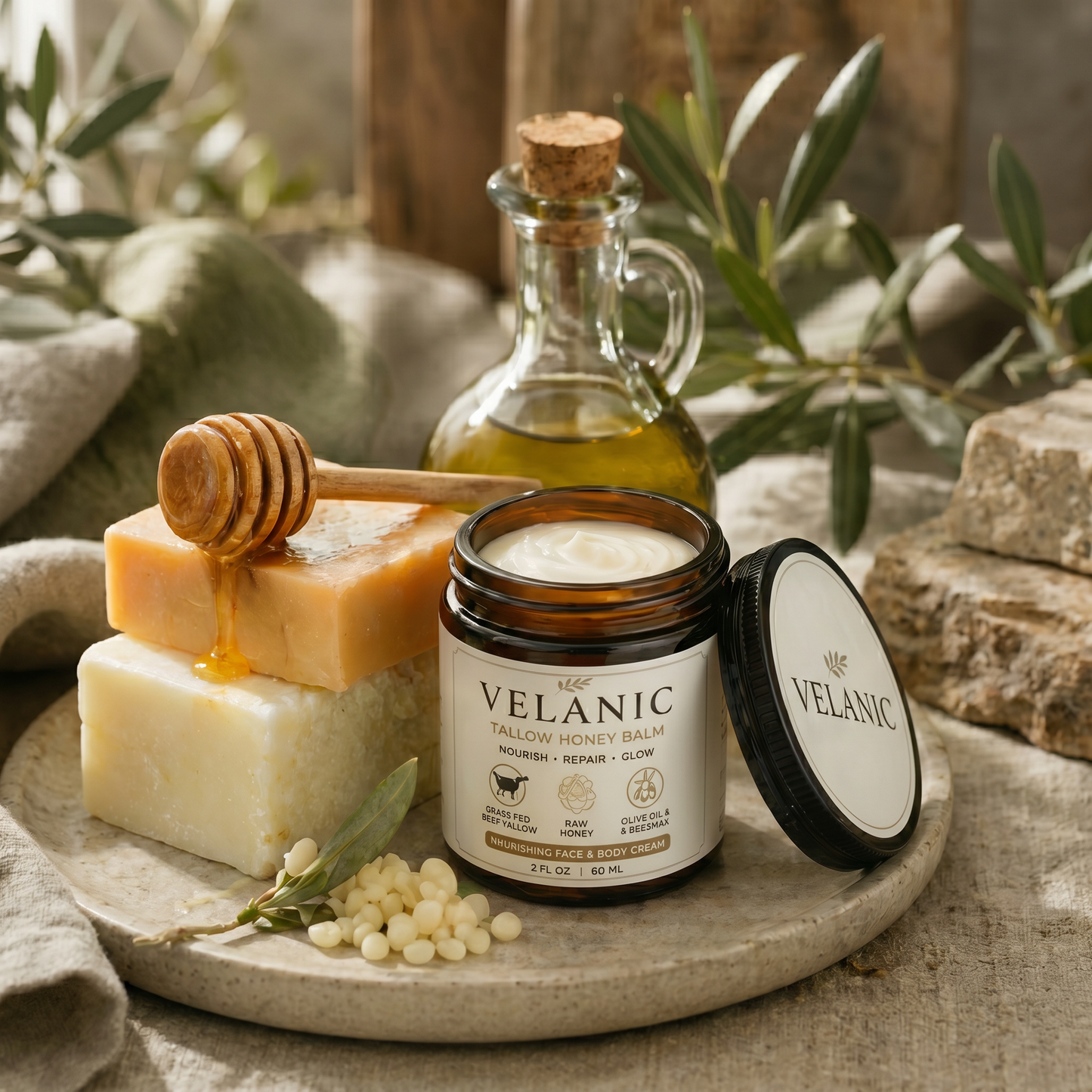 Velanic Tallow Honey Balm